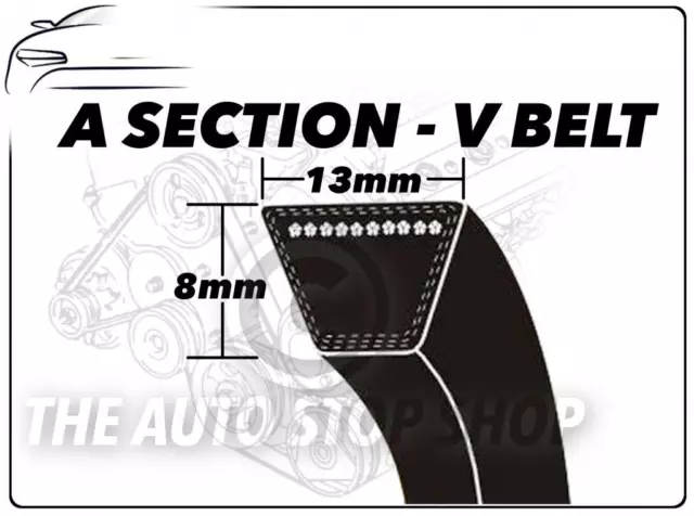 Sezione V Cintura - A65 - Lunghezza 1650 MM A Ausiliaria Guida Ventola 13mm x