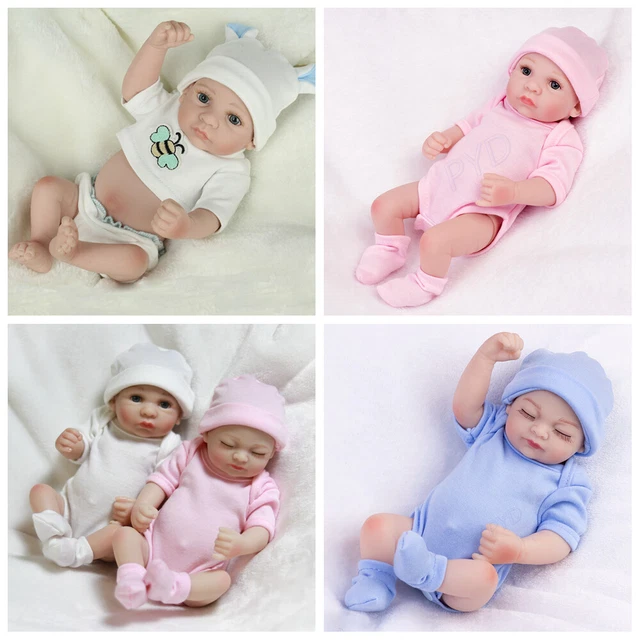 Reborn Baby Doll Girl/Boy/Twins Handmade Full Body Vinyl Silicone Newborn Dolls