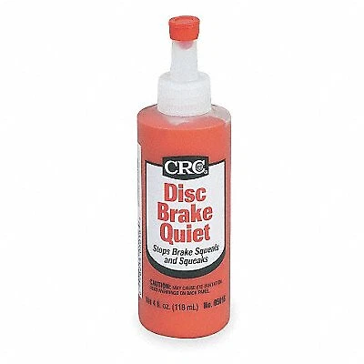 Crc High Temperature Grease: Bottle, 4 oz Container Size, Red, Disc Brake Quiet