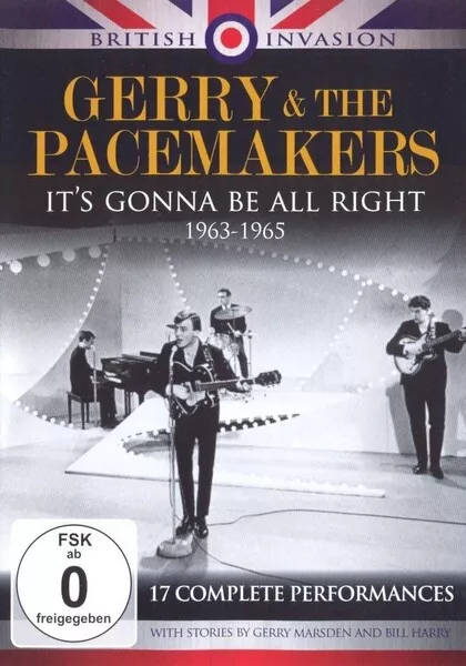 Gerry and the Pacemakers: It's Gonna Be Alright 1963 - 1965 DVD Live New Sealed