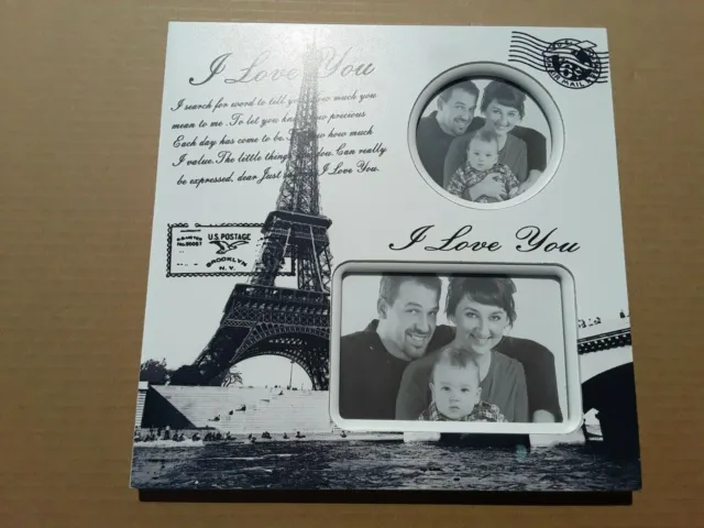 Picture Frame I Love You 2 Photo Eiffel Tower France Wall Desktop Home Decor