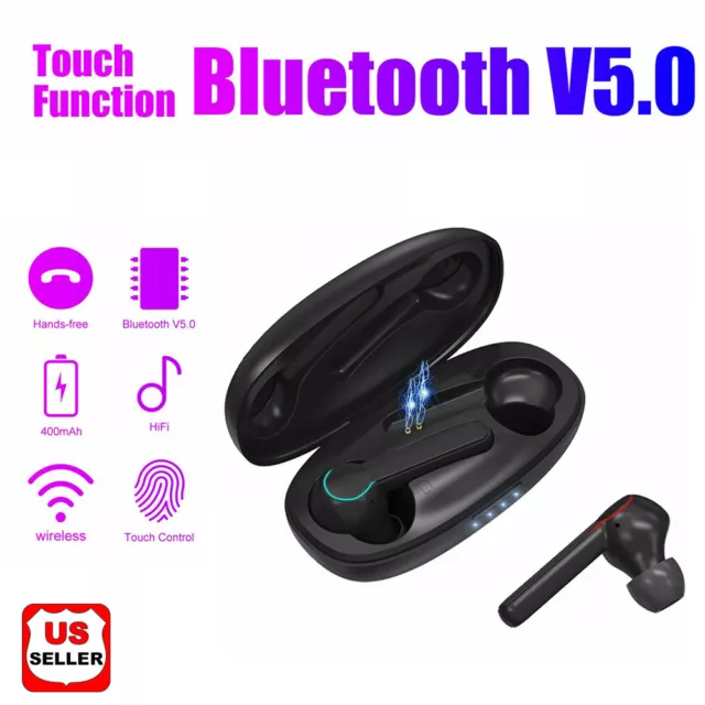 Wireless TWS Mini True Bluetooth Twins Stereo In-Ear Earphone Headset Earbuds US