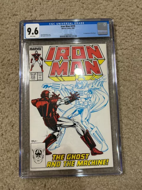 Invincible Iron Man #219 CGC 9.6 1st Appearance of Ghost Marvel Comics WP