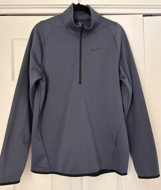 Men's Nike Dri-fit Half-zip Golf Pullover Sz.  Medium - Blue