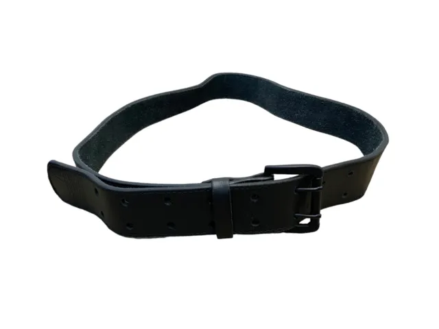 Protec Black Leather 2" Duty Belt With Black Buckle Grade B