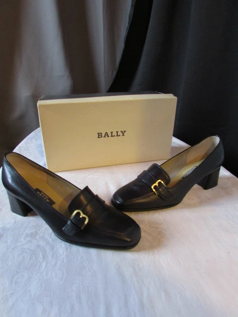 CHAUSSURES BALLY CUIR bleu marine pointure EUR 4 US 6 5 EUR 30 00