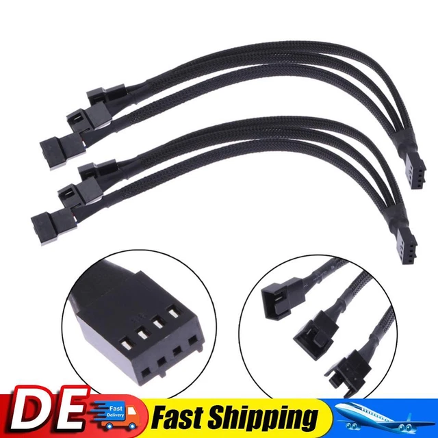 Alphacool Lüfterkabel 3-Pin Auf 3-Pin Verlängerung 60cm - Best-parts