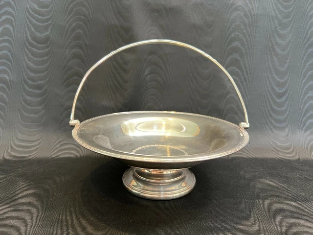 MAPPIN & WEBB London Sheffield Silver Plate Pierced Pedestal Bowl