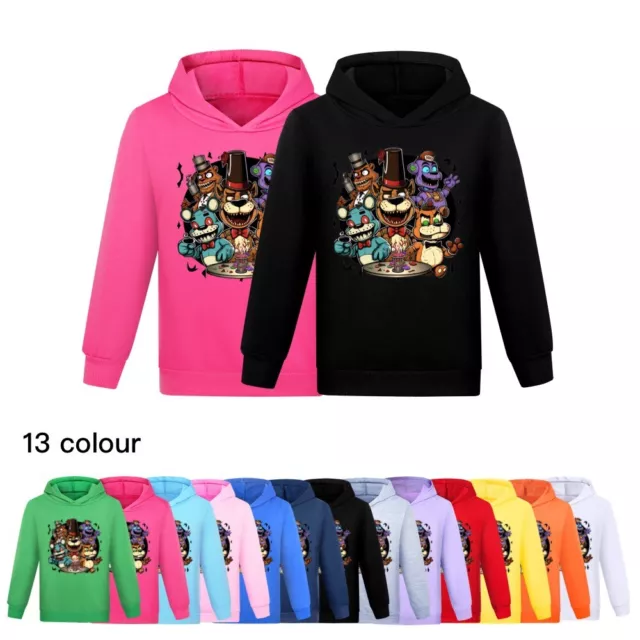 Popular New Freddy Children's Five Night Hoodie Top T-shirt Christmas Gift