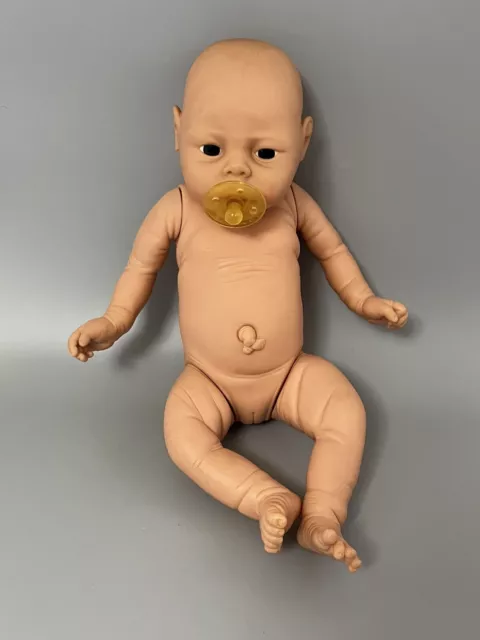 Vintage 17” Jesmar Newborn Baby Girl Doll Anatomically Correct Realistic Reborn