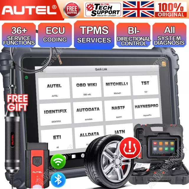 2024 Autel Maxisys MK906 PRO-TS Full TPMS Car Diagnostic Scanner Tool Key Coding