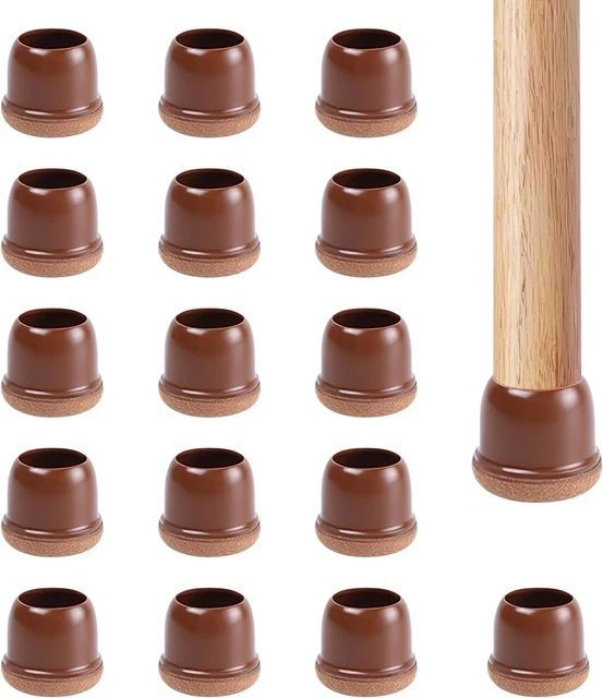 16 pezzi tappi per gambe della sedia, piedini in silicone, tappi di protezione,