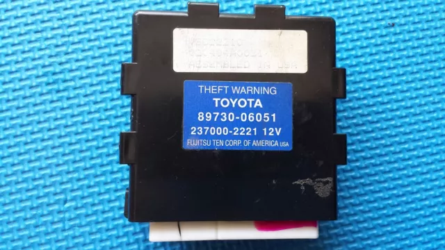 00 01 02 03 04 Toyota Solara Theft Locking Computer Module 89730-06051 Oem