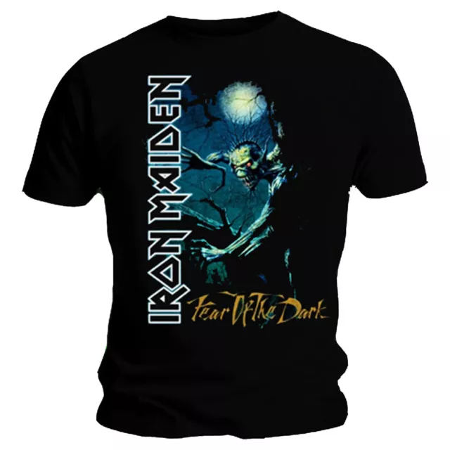 Iron Maiden T Shirt Fear of The Dark Tree Sprite Official Black Mens Tee NEW