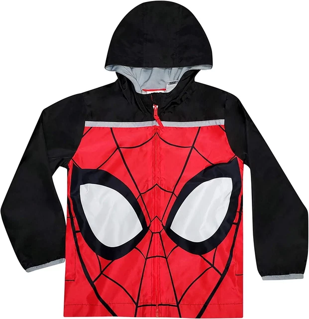 Marvel Avengers ☆ Toddler & Little Boys' Spiderman Windbreaker Jacket ☆ 2T-5T, 7