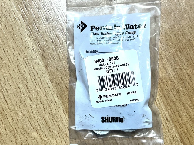 New Hypro 3400-0038 VALVE SET NIP