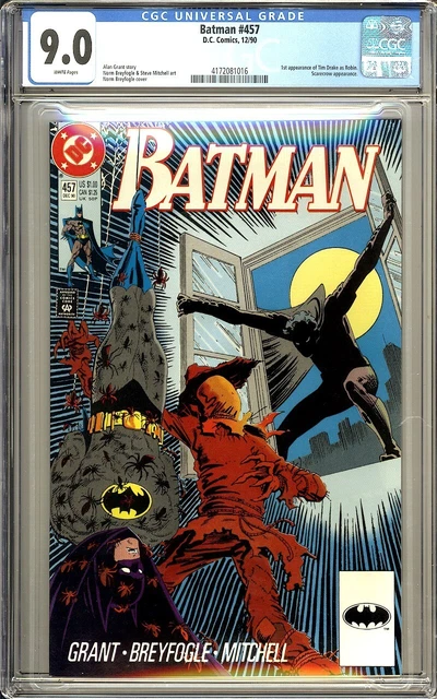 BATMAN #457 - 1st Tim Drake as Robin - CGC 9.0 DC Comics 1990 press it