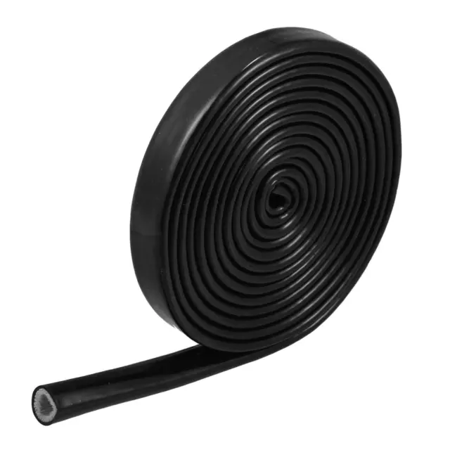 3/8" Hitzeschutz Manschette Silikon Glasfaserband Schwarz 10ft