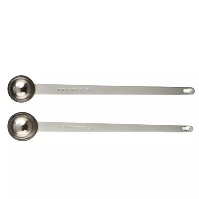 Versatile stainless steel stirring spoon for coffee spices flours and more