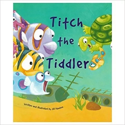 Large Childrens Bedtime Story - Titch The Tiddler - Fish Ocean Picture Book Kids