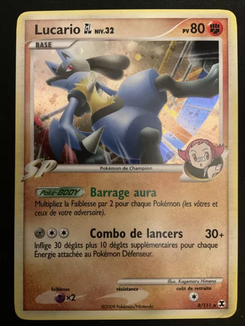 Carte Pokemon Française lucario 8/111 Rivaux Emergeants holo rare