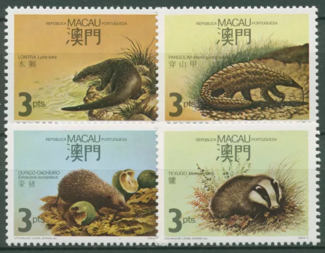 Macau 1988 Säugetiere Igel Dachs Gürteltier 589/92 postfrisch