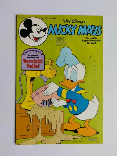 Ehapa - Micky Maus Nr. 17 / 27.04.1982 - Top Zustand / Z1 (mit Beilage)