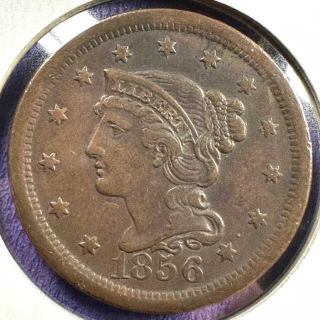 1856 1C Braided Hair Cent (79220)