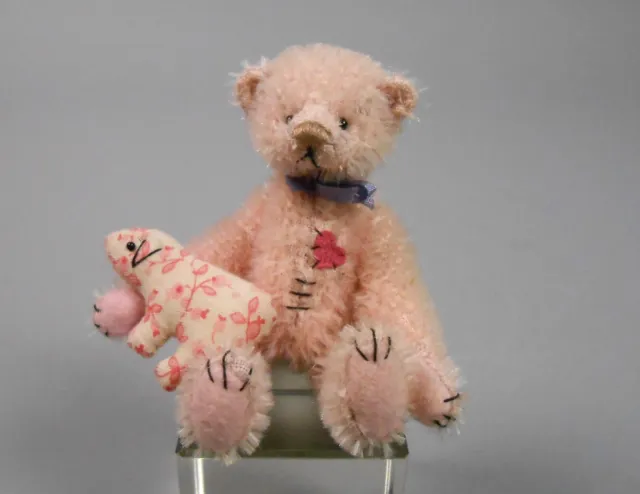 Deb Canham Strawberry Mohair Bear New Friends Collection Miniature LE200 New