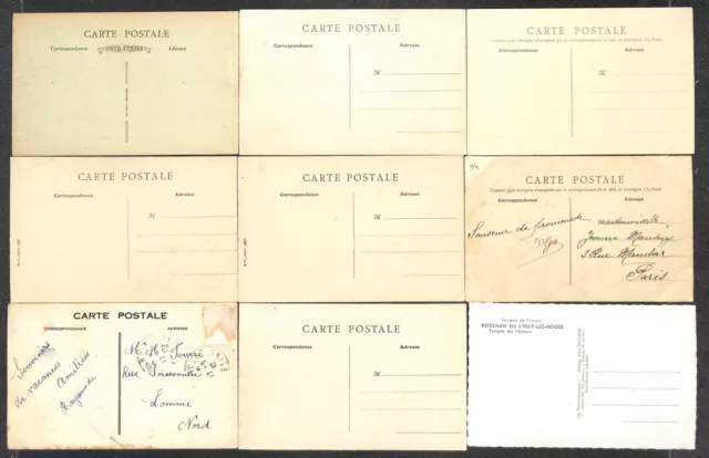 94 - Lot 9 CPA de Roseraie de L'HAY-LES-ROSES - see scans and descriptions 2