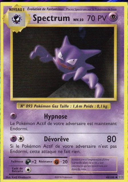 Spectrum- XY12:Evolutions - 48/108 - Carte Pokemon Neuve Française