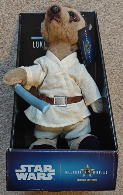 MEERKAT MOVIES STAR Wars Aleksandr as Luke Skywalker Plush Boxed with ...