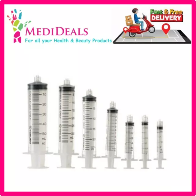 BD Sterile Plastipak Hypodermic Syringes - 1ml 2ml 5ml 10ml 20ml 50ml