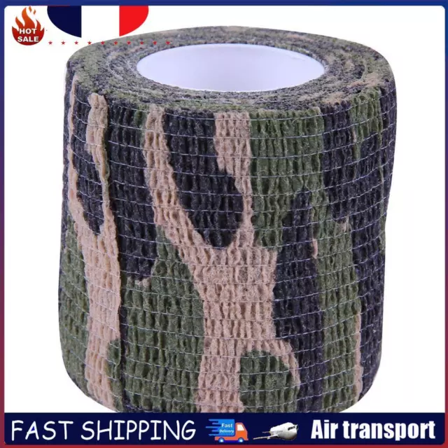 Jungle Camouflage Aid Medical Self-Adhesive Elastic Bandage Gauze Tape FR