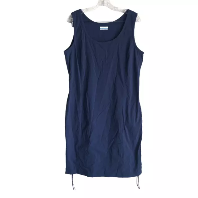 Columbia Womens Active Nylon Dress Size XL Blue Stretch Sleeveless Shift Outdoor