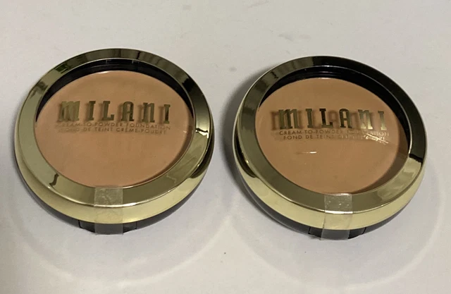 Base de crema a polvo Milani color, 205 juego claro de 2