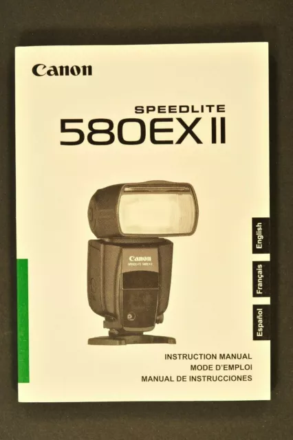 Canon Speedlite 580 EX II Bedienungsanleitung (GB, E, F) 2008