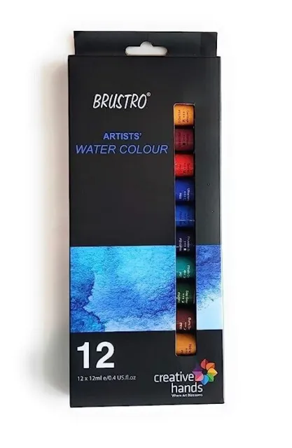 Travel Watercolor Paint Set - 24 Half-Pan Vibrant Water Colors for Adult  Beginners and Tin Box - Portable Watercolor Set with Paintbrush, Water  Brush