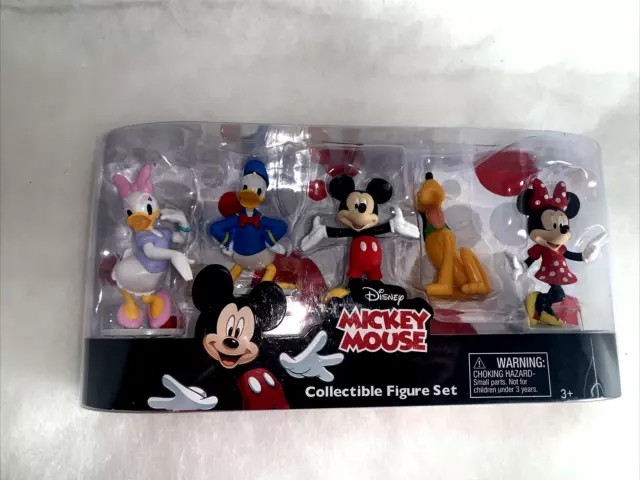 Disney Mickey Mouse Collectible Figure Set-5 Piece set New In Box