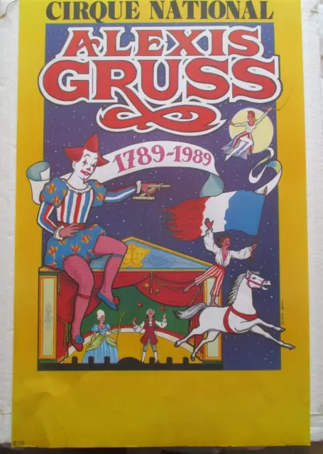 AFFICHE cirque ALEXIS GRUSS   : format 60X40cm