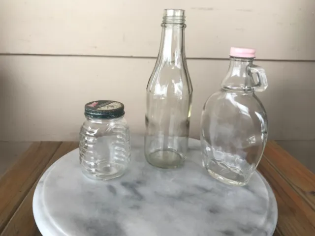 Vintage Condiment Grocery Store Bottles & Jars