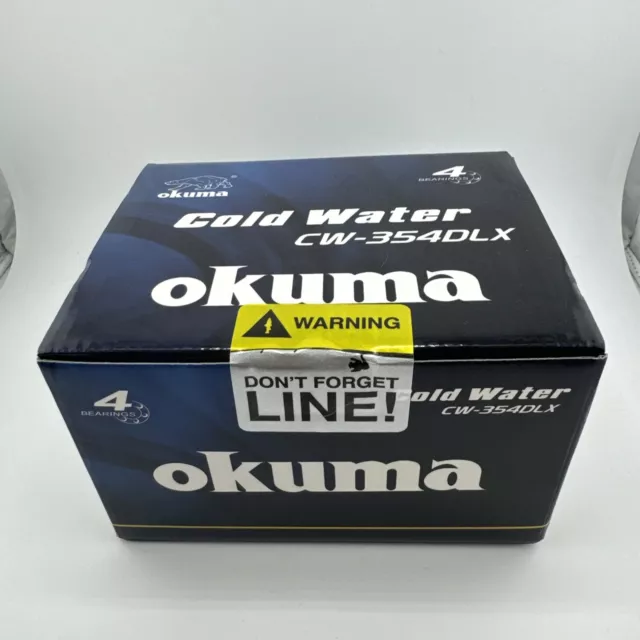 Okuma Cold Water Line Counter 5.4:1 Left Hand Trolling Baitcast Reel - CW-354DLX