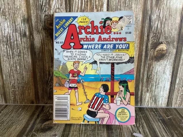 Archie... Archie Andrews Where Are You No. 63 Digest Library Book Paperback
