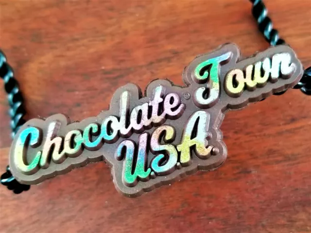 Vintage Chocolate Town USA Fridge Iridescent Rubber Magnet Collectible Rare