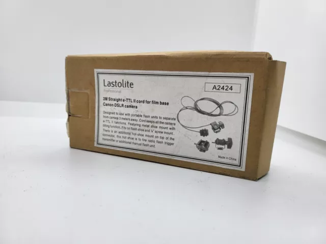 Lastolite 3m Off-Camera E-TTL II Flash Cord for Canon