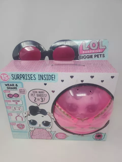 LOL Surprise,Biggie Pet Pink Spicy Kitty, 7” Tall Coin Bank, Backpack