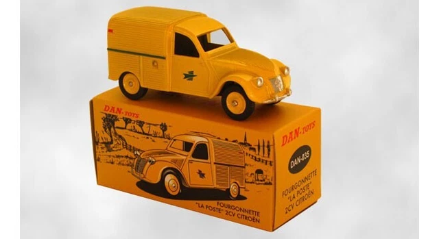 Miniature Citroën 2CV Fourgonnette La Poste DAN-035 - Modèle Métal Dan-Toys, Boîte Fermée