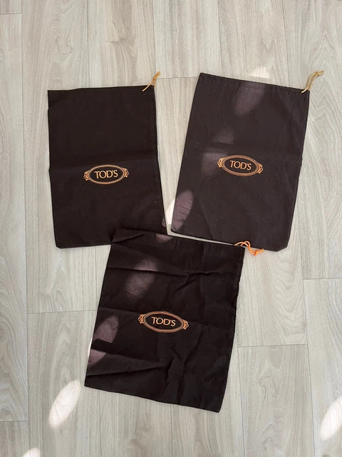 3 Staubbeutel Tod’s Gürtel  / Schuhe, Taschen mit Logo in braun Original & Neu