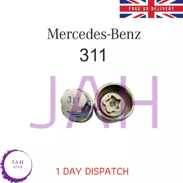 Mercedes 17mm Tuerca de Rueda Cierre Perno Seguridad Llave N º 311 Enchufe, Wnlk