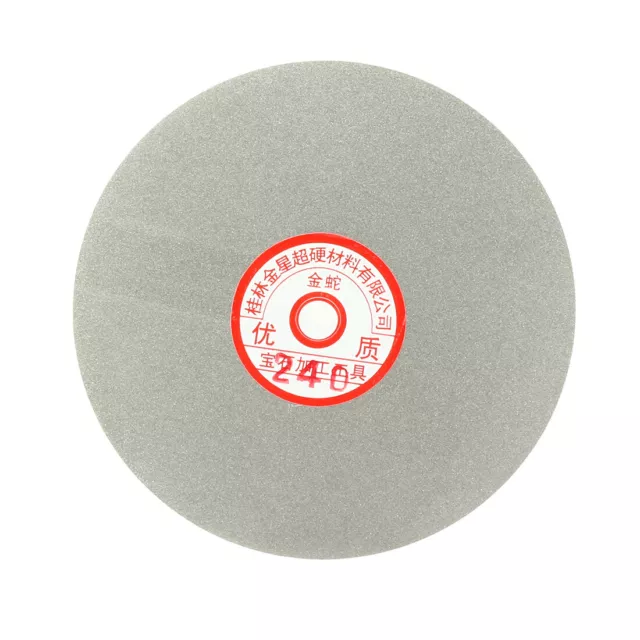 6 inch Grit 240 Diamond Coated Flat Lap Wheel Grinding Sanding Polishing Disc